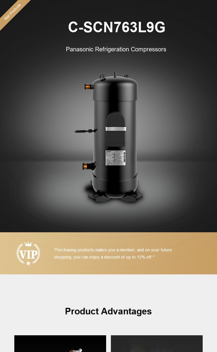 Panasonic Compressor C-SCN763L9G, technical parameters pdf, structure diagram